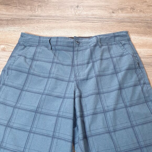 ONeill Men Hybrid Plaid Board Shorts Size 36 Swim Trunks Pool Vacation Surf - Picture 3 of 6